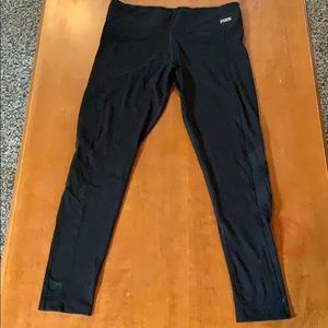 Pink black mesh leggings